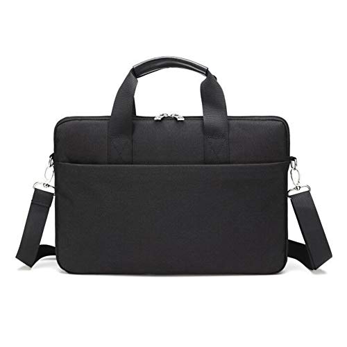 HONGBI 15.5 Zoll Laptop Tasche,Business Aktentasche Umhängetasche Multi-funktionale Erweiterbare Computer Schultertaschen Mit Schultergurt Schwarz 15.5"(39x3x28cm) von HONGBI