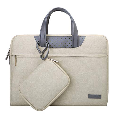 HONGBI Rucksack Messenger Bag Umhängetasche Laptop Tasche Handtasche Business Aktentasche Reise Rucksack Passend für 12-15.6 Zoll Laptop Khaki 12" von HONGBI