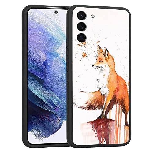 Kompatibel mit Samsung Galaxy S22 Hülle, Vintage Niedlich Lustige Fuchs Samsung Hülle für Frauen Mädchen Männer Junge, TPU Stoßfest Trendy Cool Case von HONGZAOQIYE