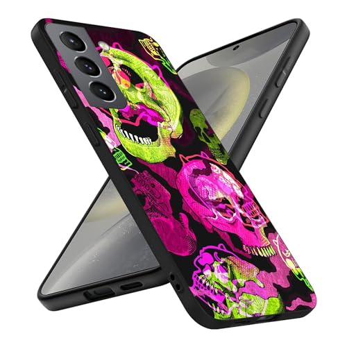 Kompatibel mit Samsung Galaxy S24 Hülle, buntes Totenkopf-Skelett, Aquarell, schmale Passform, weiches TPU, stoßfeste Schutzhülle, Geschenk für Frauen und Mädchen Kompatibel mit Samsung Galaxy S24 Hülle, buntes Totenkopf-Skelett, Aquarell, schmale Passform, weiches TPU, stoßfeste Schutzhülle, Geschenk für Frauen und Mädchen von HONGZAOQIYE