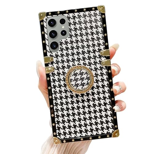 HONHULEE Für Xiaomi Redmi Note 10 Pro Hülle mit Bling Diamant Ring Ständer für Frauen Verstärkte Ecken Outdoor Stoßfest Schützhülle für Xiaomi Redmi Note 10 Pro - Schwarz Weiß HONHULEE Für Xiaomi Redmi Note 10 Pro Hülle mit Bling Diamant Ring Ständer für Frauen Verstärkte Ecken Outdoor Stoßfest Schützhülle für Xiaomi Redmi Note 10 Pro - Schwarz Weiß von HONHULEE