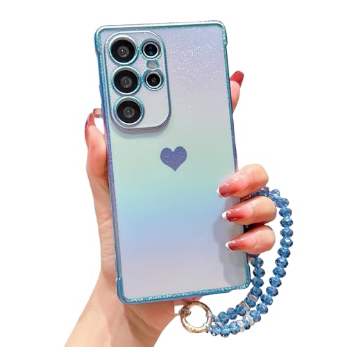 HONHULEE Handyhülle für Samsung Galaxy S25 Hülle mit Kristal Chain Schutzhülle Ultra Dünne Schutz Case Cover Stoßfeste Slim Hülle für Samsung Galaxy S25 mit Muster Motiv Herz - Blau HONHULEE Handyhülle für Samsung Galaxy S25 Hülle mit Kristal Chain Schutzhülle Ultra Dünne Schutz Case Cover Stoßfeste Slim Hülle für Samsung Galaxy S25 mit Muster Motiv Herz - Blau von HONHULEE