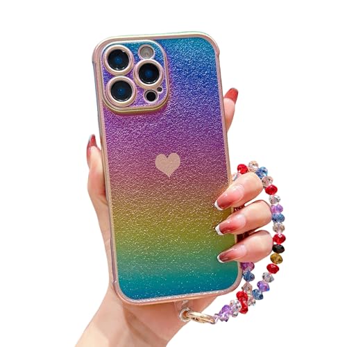 HONHULEE Handyhülle für iPhone 14 Plus Hülle mit Kristal Chain Schutzhülle Ultra Dünne Schutz Case Cover Stoßfeste Slim Hülle für iPhone 14 Plus mit Muster Motiv Herz - Bunt HONHULEE Handyhülle für iPhone 14 Plus Hülle mit Kristal Chain Schutzhülle Ultra Dünne Schutz Case Cover Stoßfeste Slim Hülle für iPhone 14 Plus mit Muster Motiv Herz - Bunt von HONHULEE
