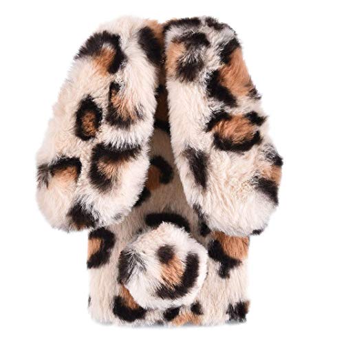 HONHULEE Plüsch Hülle für Samsung Galaxy S23 Ultra 5G Niedlich Pelzig Flauschige Hase Ohren Weich Warm Flauschige Handyhülle Faux Pelz Glitzer Diamant Stoßfest Schutzhülle - Leopard HONHULEE Plüsch Hülle für Samsung Galaxy S23 Ultra 5G Niedlich Pelzig Flauschige Hase Ohren Weich Warm Flauschige Handyhülle Faux Pelz Glitzer Diamant Stoßfest Schutzhülle - Leopard von HONHULEE