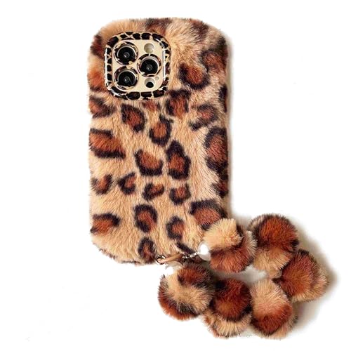 Plüsch Hülle für iPhone 15 Pro Max Handyhüllen Flauschig Pelzig Niedlich Handyhülle mit Plüsch Handseil Hülle Warm Weich komfortabel Hülle Stoßfeste TPU Bumper Schutzhülle,Brauner Leopardenmuster Plüsch Hülle für iPhone 15 Pro Max Handyhüllen Flauschig Pelzig Niedlich Handyhülle mit Plüsch Handseil Hülle Warm Weich komfortabel Hülle Stoßfeste TPU Bumper Schutzhülle,Brauner Leopardenmuster von HONHULEE