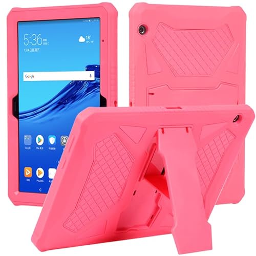 Hülle kompatibel mit Huawei MediaPad M5 Lite 10 PC und Silikonhülle für M5 Lite 10 BAH2-W19 BAH2-L09 BAH2-W09 10,1" Shell (Color : Red) von HONIEH