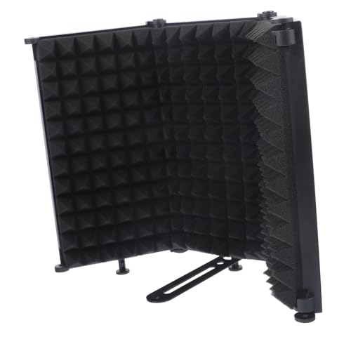HONITANO 1 Satz Mikrofon-Akustikabdeckung Blau Filter Schild Bildschirm Schaum schallisolierung schallschutz sound dampening soundproof Zubehör für Mikrofone Mikrofonzubehör Schwamm Black von HONITANO