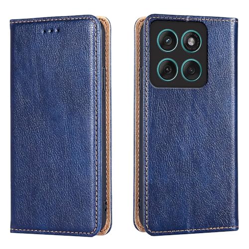 HONLEN Hülle Kompatibel für Motorola Moto Edge 60 Handyhülle, (6.7" Inches) Magnetische Brieftasche Leder Case mit Stand und 2 Kartenfach Cover - Blau von HONLEN