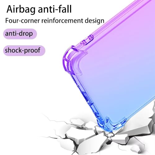 HONLEN Hülle für Honor 400 Pro 5G Case, (6.7" Inches) Transparent Farbverlauf Design TPU Silicone Handyhülle, Verstärkung mit Vier Ecken Cover Schwarzes Gold von HONLEN