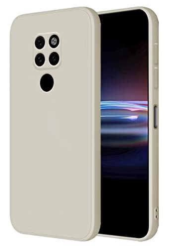 HONLEN Hülle für Huawei Mate20 Schutzhülle Case, (6.53" Inches) Liquid TPU Silicone Handyhülle mit Fallschutz Silikon Cover Altweiß von HONLEN