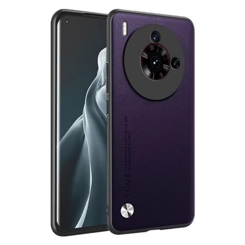 HONLEN Hülle für Nubia Z50S Pro (6.8" Inches) Business Telefonhülle aus Leder mit Rückseite, Dunkelviolett von HONLEN