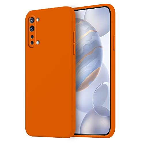 HONLEN Hülle für Oppo Find X2 Lite Schutzhülle Case, 6.4" Inches Liquid TPU Silicone Handyhülle mit Fallschutz, Kratzfest und rutschfest Silikon Cover Orange von HONLEN