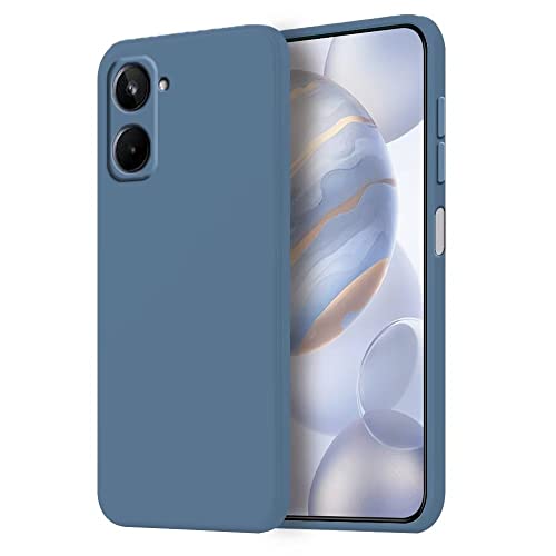 HONLEN Hülle für Realme 10 4G Schutzhülle Case, 6.4" Inches Liquid TPU Silicone Handyhülle mit Fallschutz, Kratzfest und rutschfest Silikon Cover Lavender Grey von HONLEN