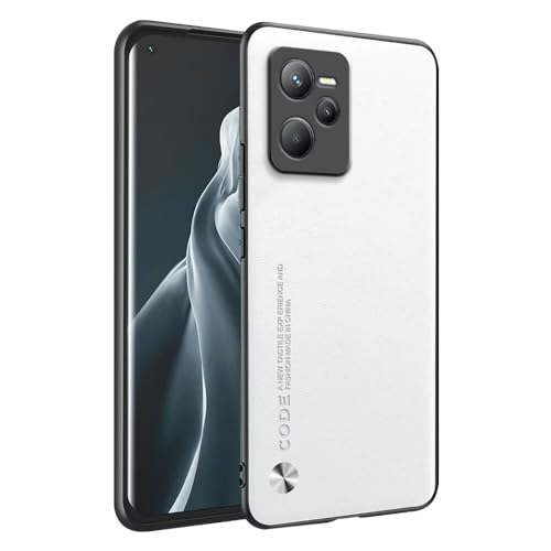 HONLEN Hülle für Realme C35 / Realme Narzo 50A Prime (6.6" Inches) Business Telefonhülle aus Leder mit Rückseite, Weiß von HONLEN