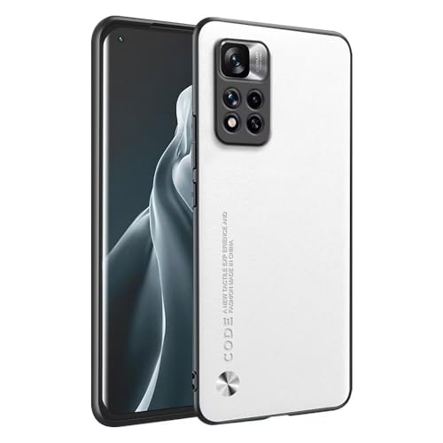 HONLEN Hülle für Redmi Note 11 Pro+ 5G / Redmi Note11 ProPlus (6.67" Inches) Business Telefonhülle aus Leder mit Rückseite, Weiß von HONLEN