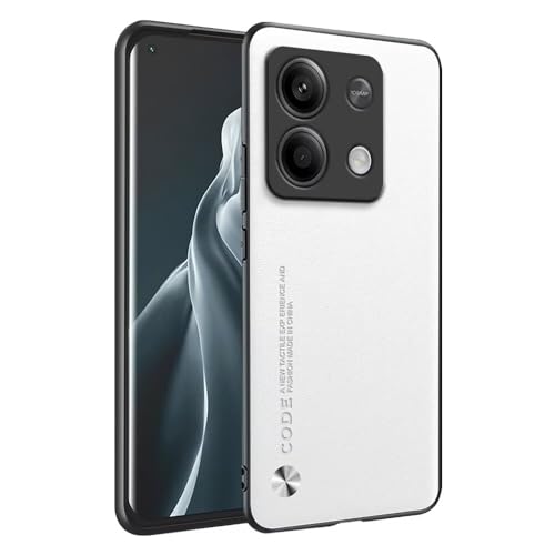 HONLEN Hülle für Redmi Note 13 5G (6.7'' Inches) Business Telefonhülle aus Leder mit Rückseite, Weiß, (Xiaomi Redmi Note 13 5G) von HONLEN