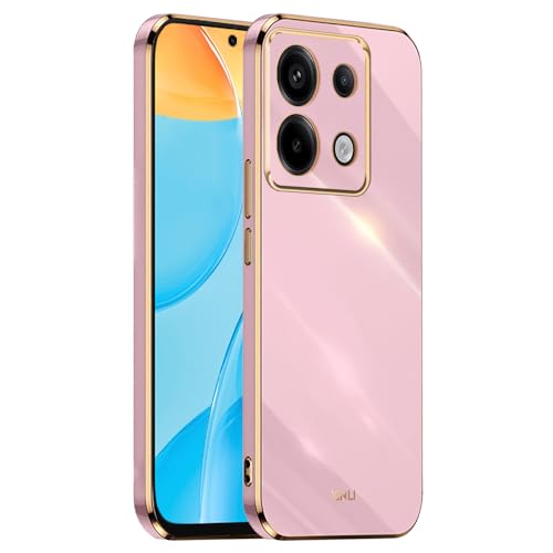 HONLEN Hülle für Redmi Note 13 Pro 5G / Poco X6 5G (6.7" Inches), Weiche Silikon-TPU-Hülle, Galvanisiertes Rahmendesign - Violett von HONLEN