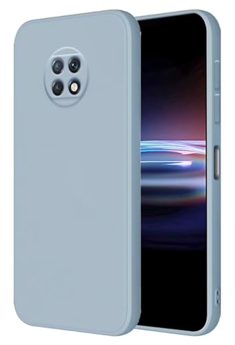 HONLEN Hülle für Redmi Note 9T 5G Schutzhülle Case, (6.53" Inches) Liquid TPU Silicone Handyhülle mit Fallschutz Silikon Cover Rauchblau von HONLEN