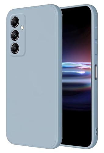 HONLEN Hülle für Samsung Galaxy A14 / A14 5G Schutzhülle Case, 6.6" Inches Liquid TPU Silicone Handyhülle mit Fallschutz Silikon Cover Rauchblau von HONLEN