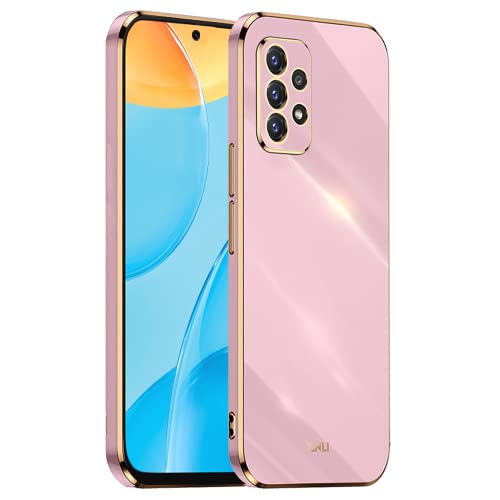 HONLEN Hülle für Samsung Galaxy A52 / A52 5G / A52s 5G (6.5" Inches), Weiche Silikon-TPU-Hülle, Galvanisiertes Rahmendesign - Violett von HONLEN