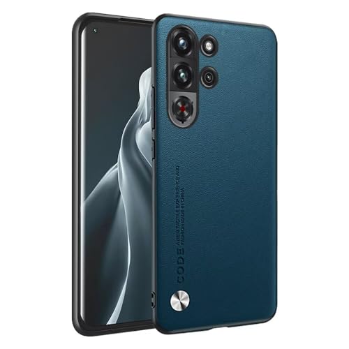 HONLEN Hülle für Smartphone, Compatible with RedMagic 10 Pro (6.85" Inches) Business Telefonhülle aus Leder mit Rückseite, Saphir von HONLEN