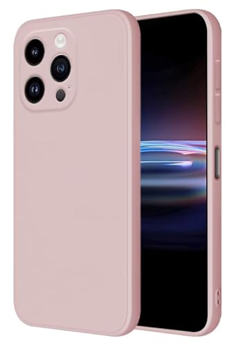HONLEN Hülle für Smartphone, Compatible with iPhone 15 Pro Schutzhülle Case, (6.1" Inches) Liquid TPU Silicone Handyhülle mit Fallschutz Silikon Cover Sandpulver von HONLEN