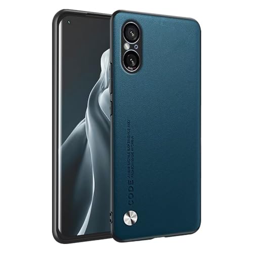 HONLEN Hülle für Smartphone, Compatible with Sony Xperia 5 V (6.1" Inches) Business Telefonhülle aus Leder mit Rückseite, Saphir von HONLEN