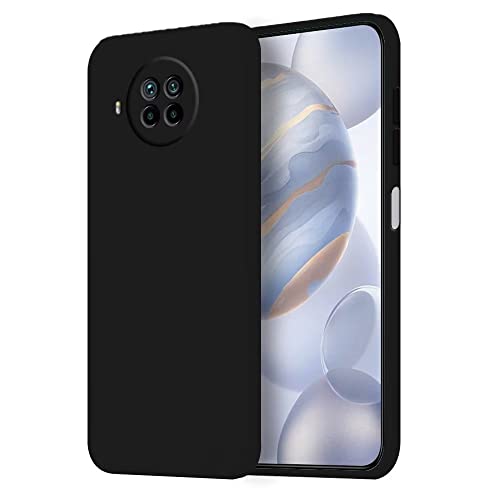 HONLEN Hülle für Xiaomi MI 10T Lite 5G Schutzhülle Case, 6.67" Inches Liquid TPU Silicone Handyhülle mit Fallschutz, Kratzfest und rutschfest Silikon Cover Schwarz von HONLEN