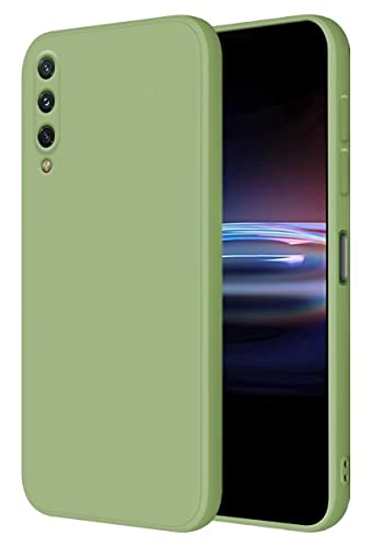 HONLEN Hülle für Xiaomi MI A3 Schutzhülle Case, (6.09" Inches) Liquid TPU Silicone Handyhülle mit Fallschutz Silikon Cover Matcha-Grün von HONLEN