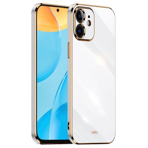 HONLEN Hülle für iPhone 11 (6.1" Inches), Weiche Silikon-TPU-Hülle, Galvanisiertes Rahmendesign - Weiß von HONLEN