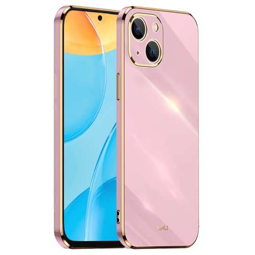 HONLEN Hülle für iPhone 13 (6.1" Inches), Weiche Silikon-TPU-Hülle, Galvanisiertes Rahmendesign - Violett von HONLEN