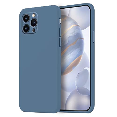 HONLEN Hülle für iPhone 13 Pro Schutzhülle Case, 6.1" Inches Liquid TPU Silicone Handyhülle mit Fallschutz, Kratzfest und rutschfest Silikon Cover Lavender Grey von HONLEN