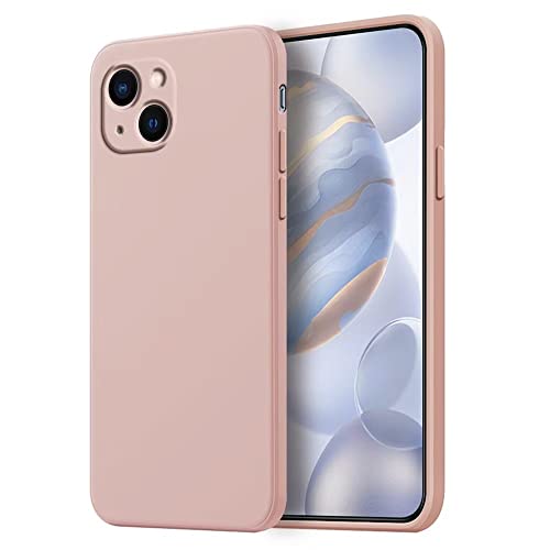 HONLEN Hülle für iPhone 13 Schutzhülle Case, 6.1" Inches Liquid TPU Silicone Handyhülle mit Fallschutz, Kratzfest und rutschfest Silikon Cover Sandpulver von HONLEN