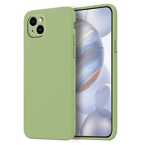HONLEN Hülle für iPhone 14 Plus Schutzhülle Case, (6.7" Inches) Liquid TPU Silicone Handyhülle mit Fallschutz Silikon Cover Matcha-Grün von HONLEN