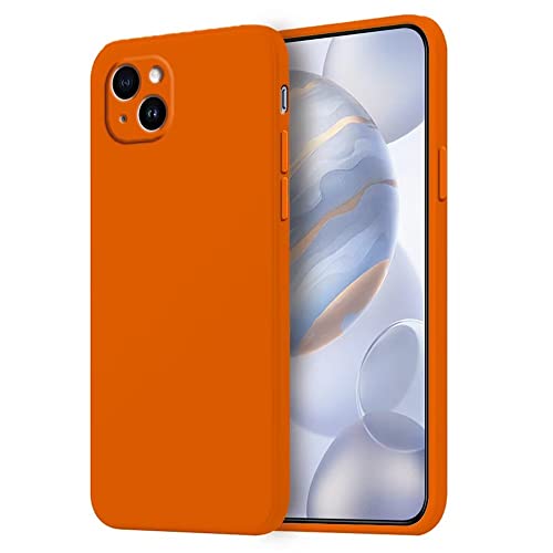 HONLEN Hülle für iPhone 14 Plus Schutzhülle Case, 6.7" Inches Liquid TPU Silicone Handyhülle mit Fallschutz, Kratzfest und rutschfest Silikon Cover Orange von HONLEN