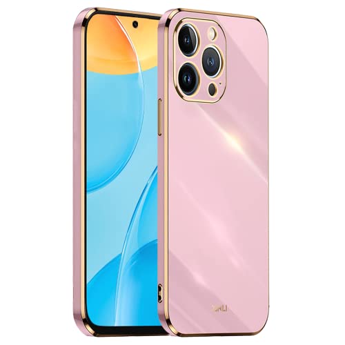 HONLEN Hülle für iPhone 14 Pro (6.1" Inches), Weiche Silikon-TPU-Hülle, Galvanisiertes Rahmendesign - Violett von HONLEN