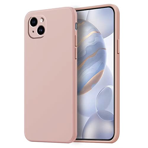 HONLEN Hülle für iPhone 14 Schutzhülle Case, Liquid TPU Silicone Handyhülle mit Fallschutz, Kratzfest und rutschfest Silikon Cover Sandpulver von HONLEN