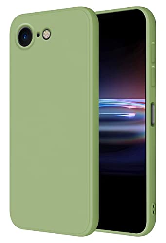 HONLEN Hülle für iPhone 7 / iPhone 8 / iPhone SE 2020 / SE 2022 Schutzhülle Case, (4.7" Inches) Liquid TPU Silicone Handyhülle mit Fallschutz Silikon Cover Matcha-Grün von HONLEN