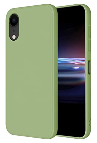 HONLEN Hülle für iPhone XR Schutzhülle Case, (6.1" Inches) Liquid TPU Silicone Handyhülle mit Fallschutz Silikon Cover Matcha-Grün von HONLEN