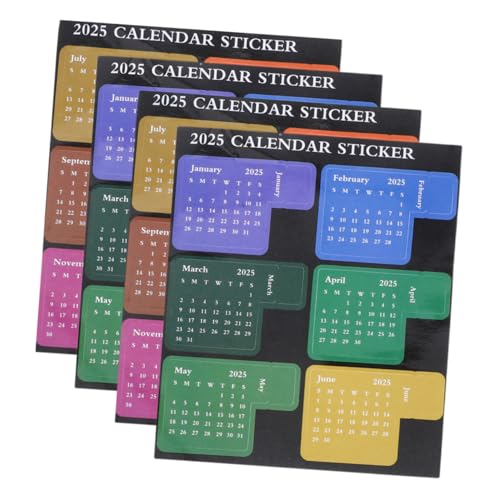 HONMEET 2 Satz Haftnotizen-Index Registerkarten für Monatsplaner Kalender Zeitschrift Studio aufkleber set notizzettel planer tabs monatliche aufkleber Planeraufkleber zu machen Papier von HONMEET