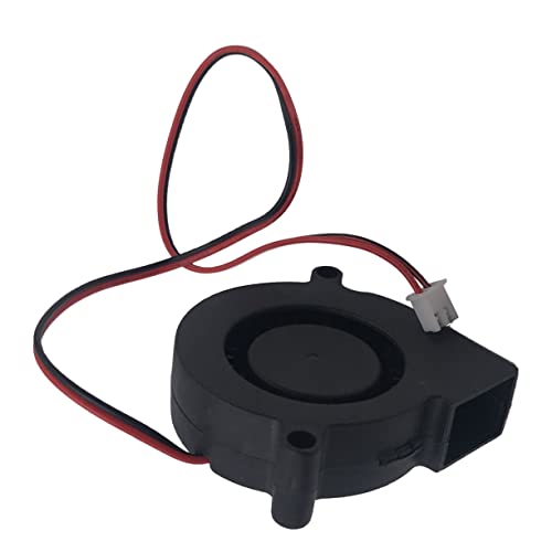 HONMEET Effiziente Wärmeableitung 3D-Druckerteile 2 STK 12 V 5015 Lüfter Schwarz Industriequalität Leiser Betrieb von HONMEET