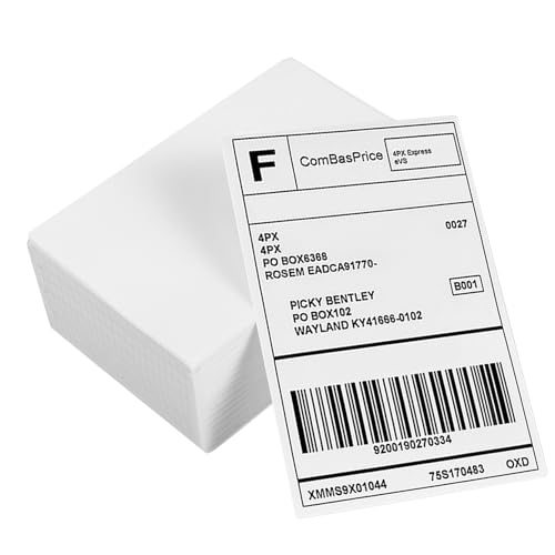 HONMEET 500 Stück Thermoetiketten Selbstklebend Express-thermoetiketten Ölbeständig Perforierte Linie Ausreichende HONMEET 500 Stück Thermoetiketten Selbstklebend Express-thermoetiketten Ölbeständig Perforierte Linie Ausreichende von HONMEET