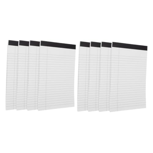 HONMEET 8er-Pack Notizbücher Notizblöcke linierte Notizblöcke Papiernotizblock für die Arbeit Memo-Notizbuch Rechtsblock von HONMEET