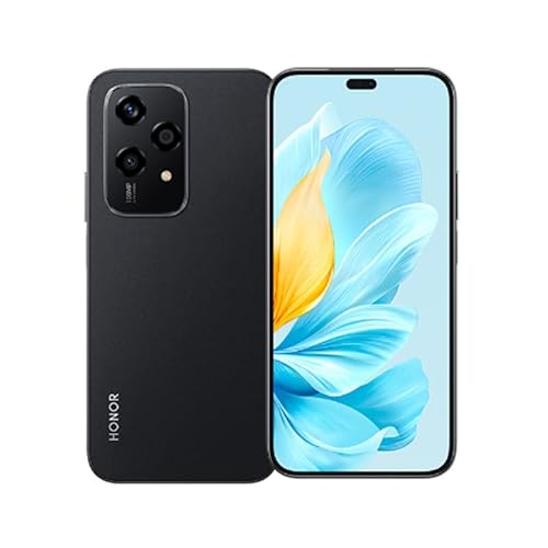 HONOR 200 Lite 5G Smartphone, 8 GB + 256 GB, Hauptfoto 108 MP/Avant 50 MP, 4500 mAh/NFC/GPS/Dual SIM/AMOLED 6,7 Zoll, MagicOS 8.0, Android 14 (schwarz) von HONOR