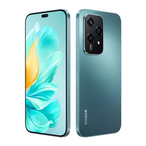 HONOR 200 Lite 5G Smartphone 8+256GB, Triple Kamera 108MP+5MP+2MP, MediaTek 6080, 6.7" AMOLED Display, 3420Hz PMW Dimming, 4500mAh/Dual SIM/NFC/GPS, MagicOS 8.0/Android 14 (Deutsche Version, Grün) von HONOR