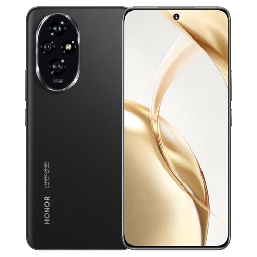 HONOR 200 Smartphone 5G 12 GB RAM 512 GB ROM, 66 W Super Charge, 120 Hz 6,7 Zoll AMOLED, Dreifachkamera 50 MP, Snapdragon 7 Gen 3, 5200 mAh Akku, Android 14, Dual Sim, NFC, Schwarz HONOR 200 Smartphone 5G 12 GB RAM 512 GB ROM, 66 W Super Charge, 120 Hz 6,7 Zoll AMOLED, Dreifachkamera 50 MP, Snapdragon 7 Gen 3, 5200 mAh Akku, Android 14, Dual Sim, NFC, Schwarz von HONOR