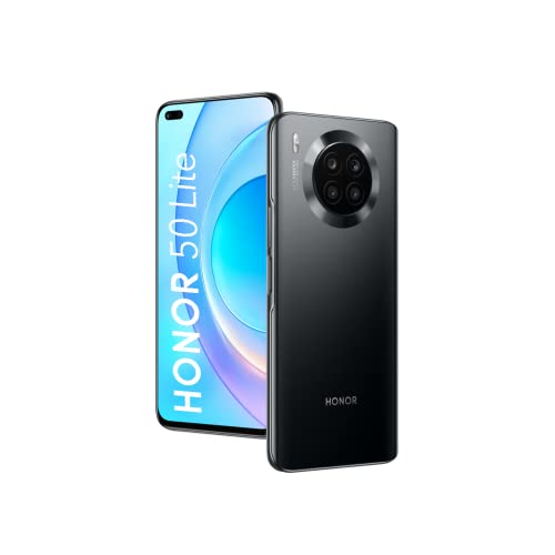 HONOR 50 Lite Smartphone, 6+128 GB Handy, 6,67-Zoll-FullView-Anzeige, 64-MP-Vierfachkamera, 66-W-SuperCharge-Technologie, Dual-SIM, NFC, Midnight Black HONOR 50 Lite Smartphone, 6+128 GB Handy, 6,67-Zoll-FullView-Anzeige, 64-MP-Vierfachkamera, 66-W-SuperCharge-Technologie, Dual-SIM, NFC, Midnight Black von HONOR