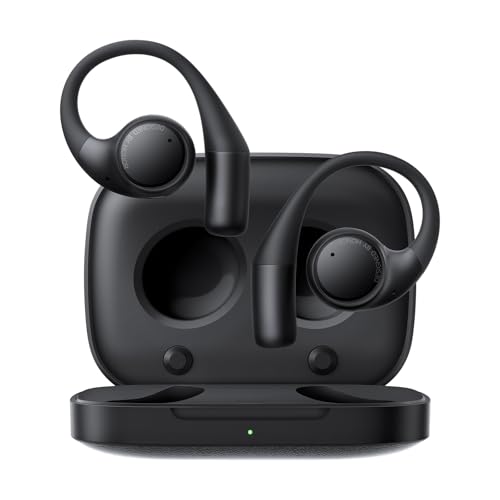 HONOR Earbuds Open Open-Ear Kopfhörer,AI Live Übersetzung Kopfhörer Kabellos Bluetooth,3-Mikrofon-Active Noise Cancellation Headphones,22H Akkulaufzeit Wireless Headset,IP54 Sport Earphones,Schwarz von HONOR