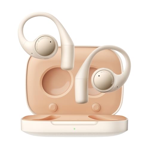 HONOR Earbuds Open Open-Ear Kopfhörer,AI Live Übersetzung Kopfhörer Kabellos Bluetooth,3-Mikrofon-Active Noise Cancellation Headphones,22H Akkulaufzeit Wireless Headset,IP54 Sport Earphones,Gold von HONOR