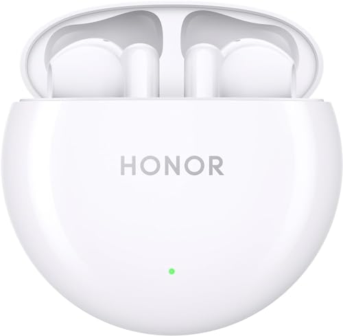 HONOR Earbuds X5, Bluetooth 5.2 In-Ear-Kopfhörer mit Mikrofon, 27 Stunden Akkulaufzeit, IPX4 Wasserschutz, Weiß von HONOR